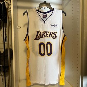 NBA Lakers White and Gold Tank Top